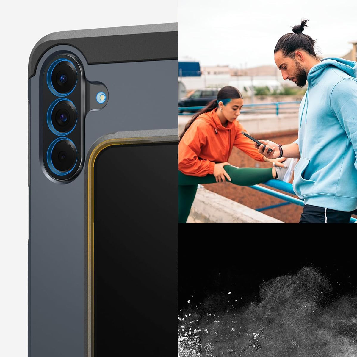 Etui Spigen Tough Armor do Samsung Galaxy A56 5G, granatowo-czarne